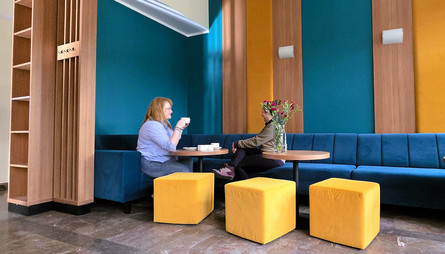 Lobby w Ośrodku Wypoczynkowym Diament.